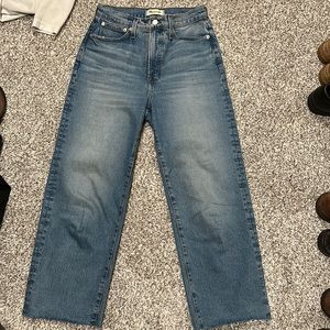 Perfect vintage wide leg crop Jean madewell